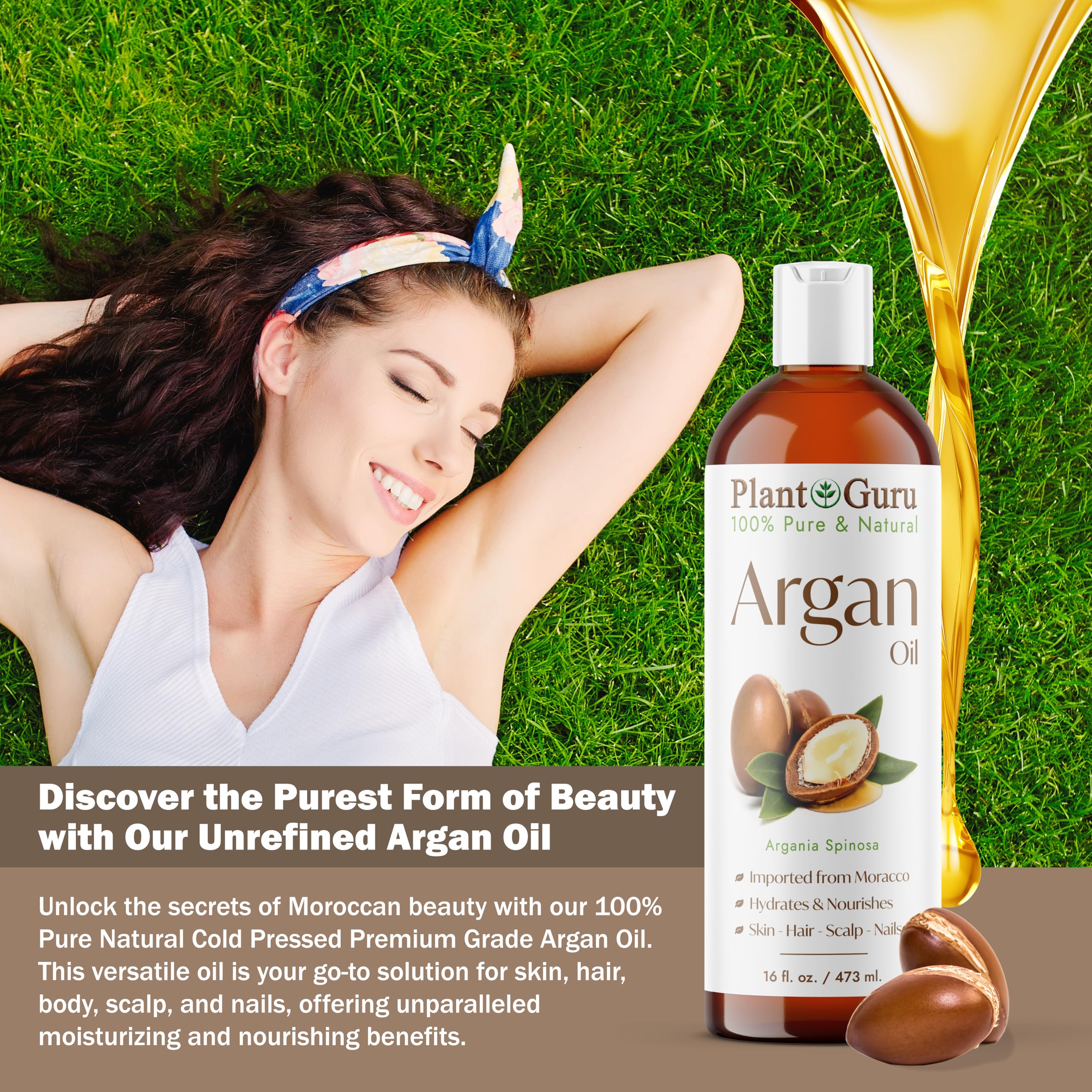 Amazon.com : Argan Oil 4 fl. oz. Morocco Virgin, Cold Pressed 100